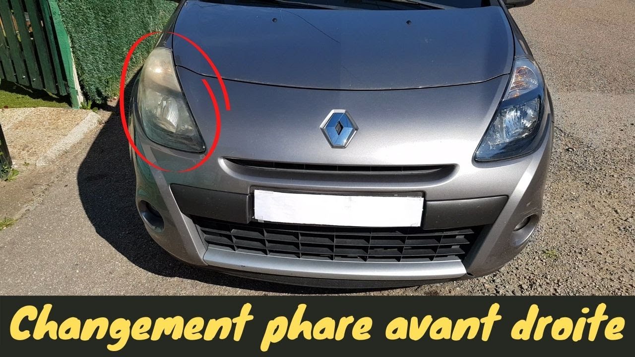 Remplacement d'un phare ternis sur une Clio 3 phase 2