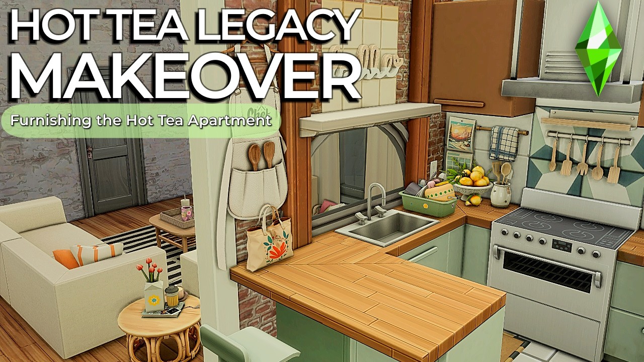 Apartment Reset 🍵| Linked CC | The Sims 4 Hot Tea Legacy