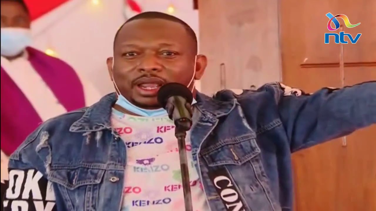 Mike Sonko's sensational speech at burial service of Senator Boniface Kabaka