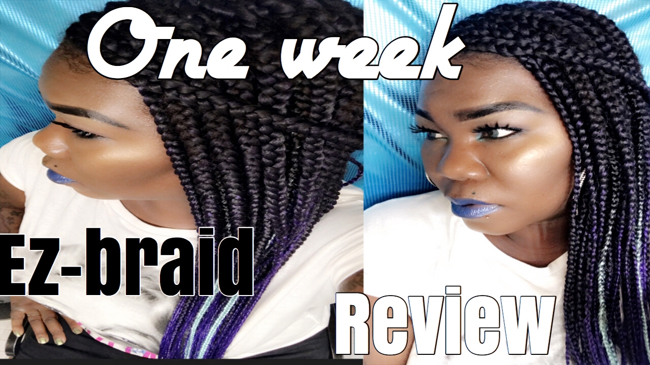 One week review featuring ez braid itch free hair