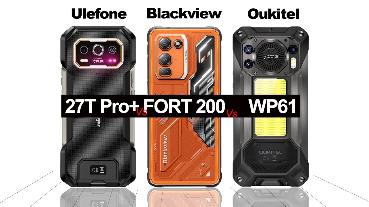 Ulefone Armor 27T Pro vs Blackview FORT 200 vs Oukitel WP61 🔥Comparison 2026 | Best Rugged Phone?