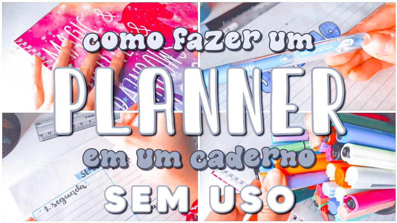 FAZENDO UM PLANNER EM UM CADERNO SEM USO! | Dudah Rocha