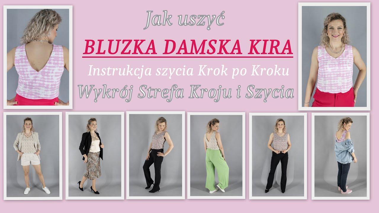 Jak uszyć TOP KIRA - Krok po Kroku - Strefa Kroju i Szycia