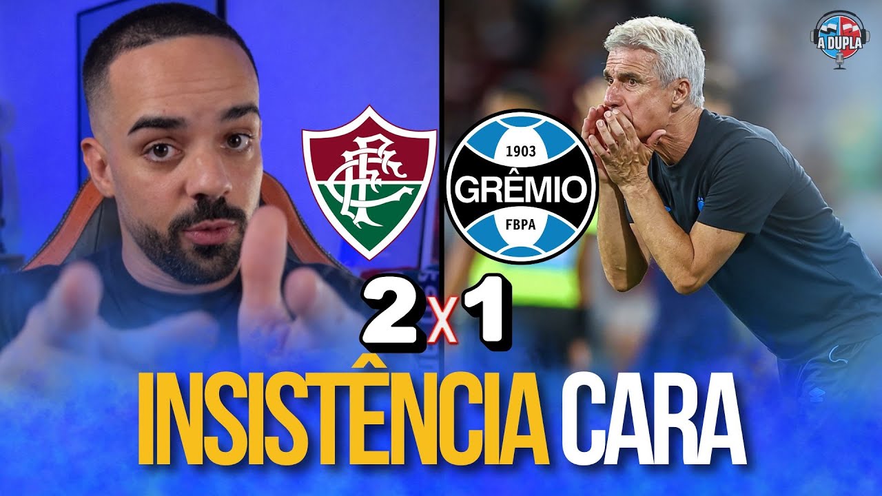 🔵⚫️ Grêmio 1x2 Fluminense: INSISTÊNCIA CARA | Substituições tardias | Desperdício de Carlos Vinícius