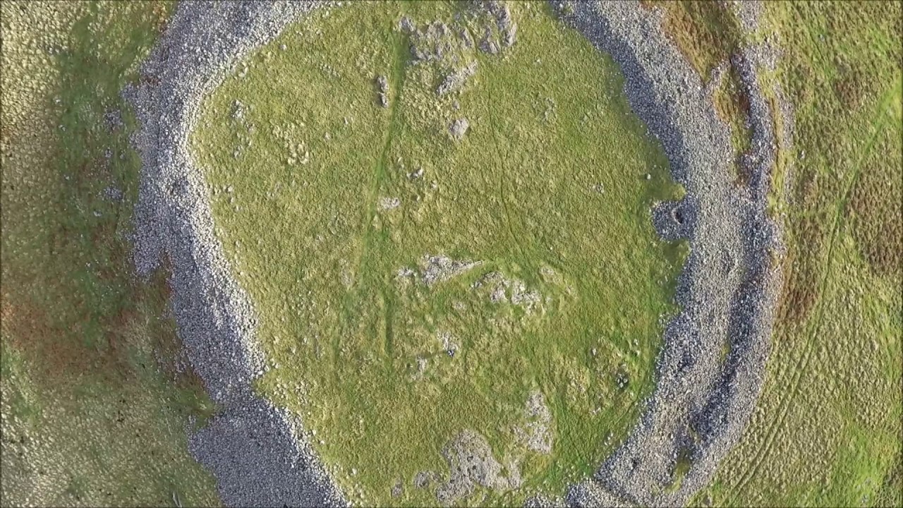 Drone Footage Of Brough Law In The Cheviot Hills