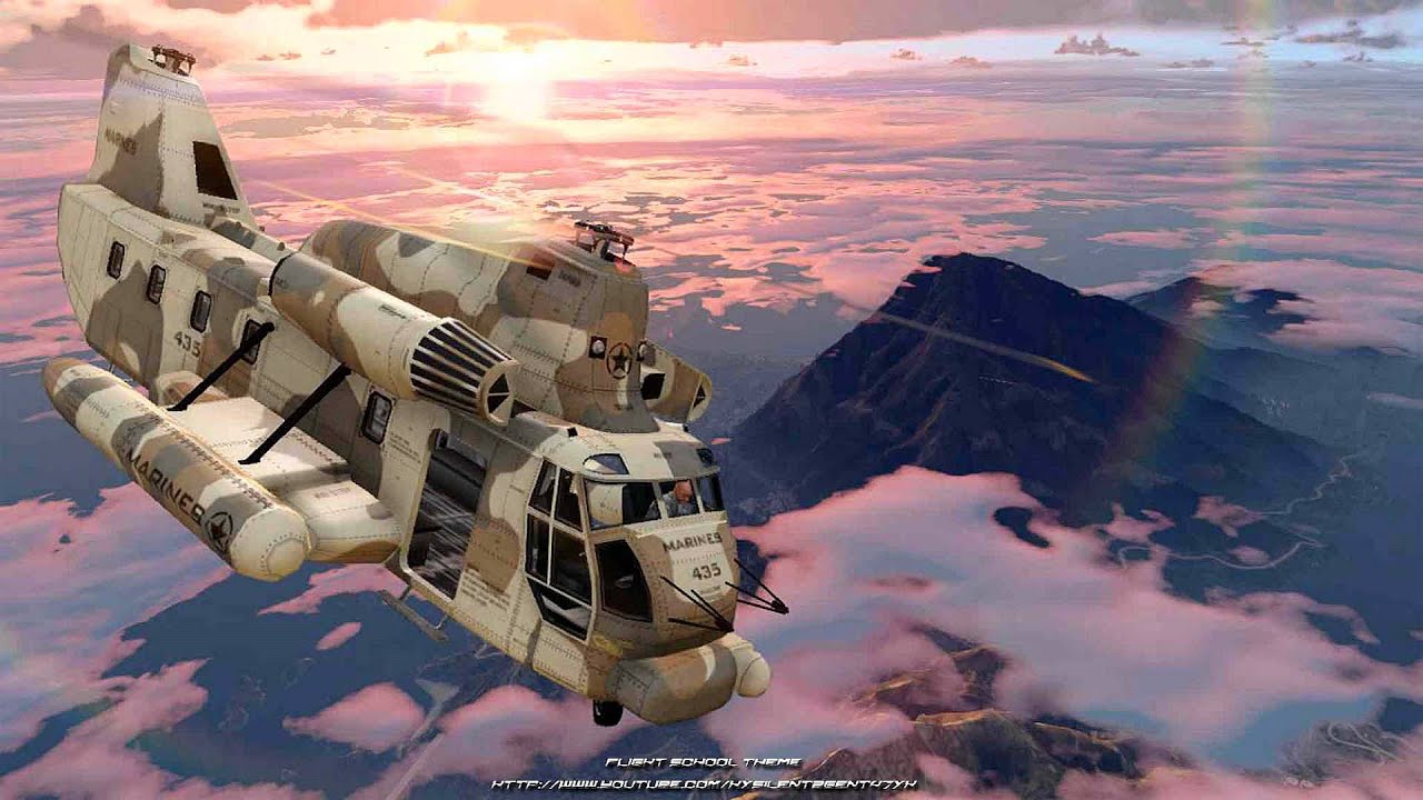 Grand Theft Auto [GTA] V - Flight School (Flying) | PS5 / Xbox Series X/S Start Menu Music Theme