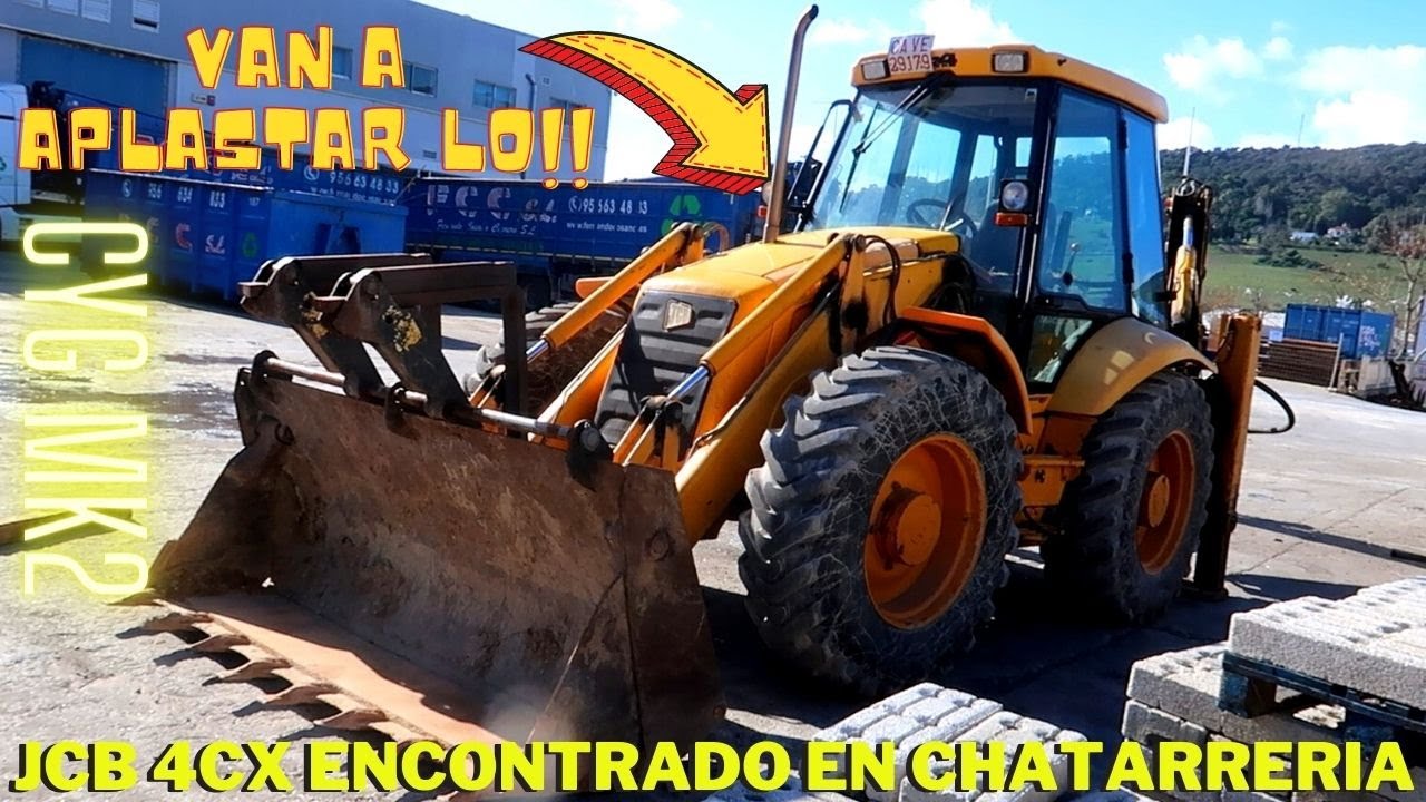 Encuentro una JCB 4CX excavadora en la chatarreria, ¿pero puedo conseguir salvarlo?