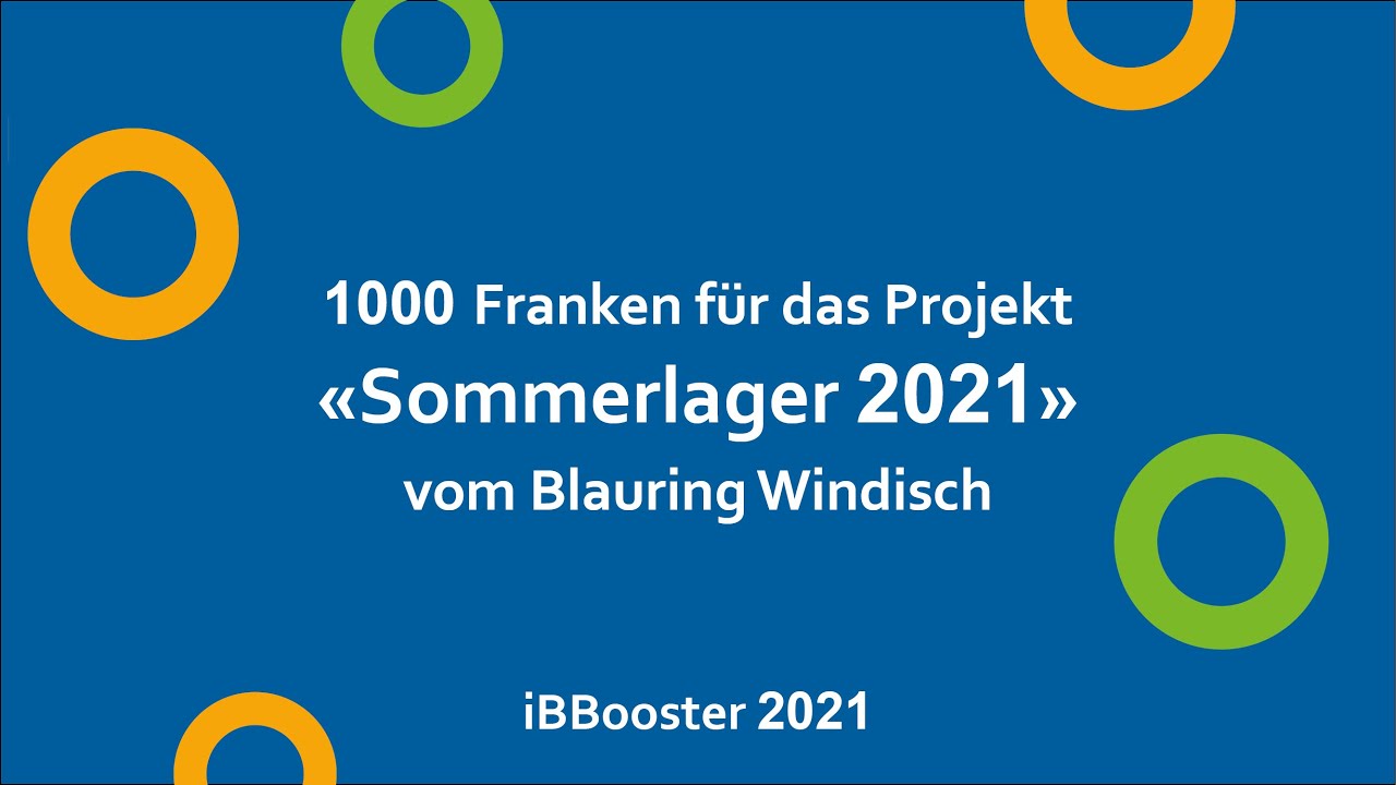 Checkübergabe Blauring Windisch / 2. iBBooster