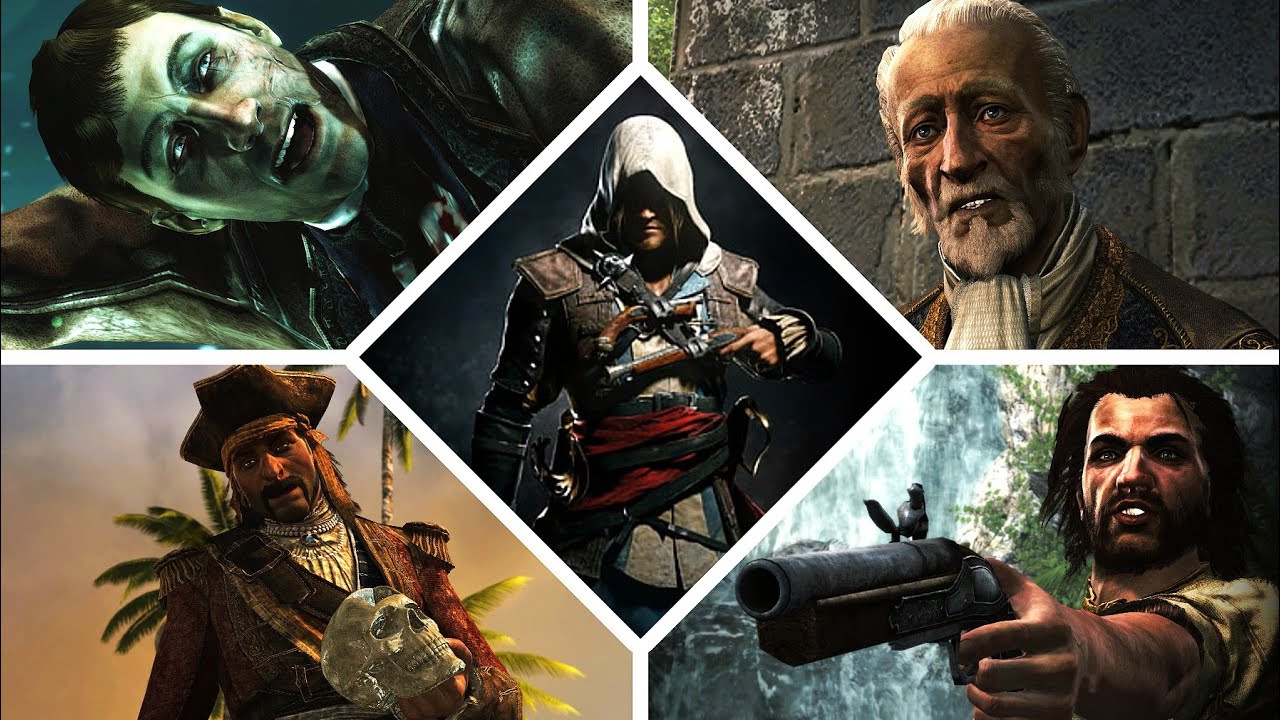 Assassin's Creed IV Black Flag :➤ ALL BOSSES  & ENDING [ NO DAMAGE, 100% sync,  4K60ᶠᵖˢ UHD  ]