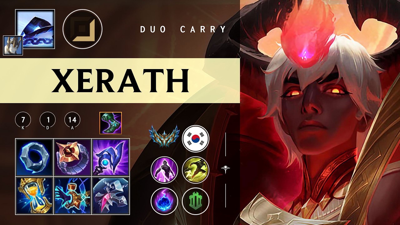 Xerath Carry vs Kai'Sa - KR Challenger Patch 26.04