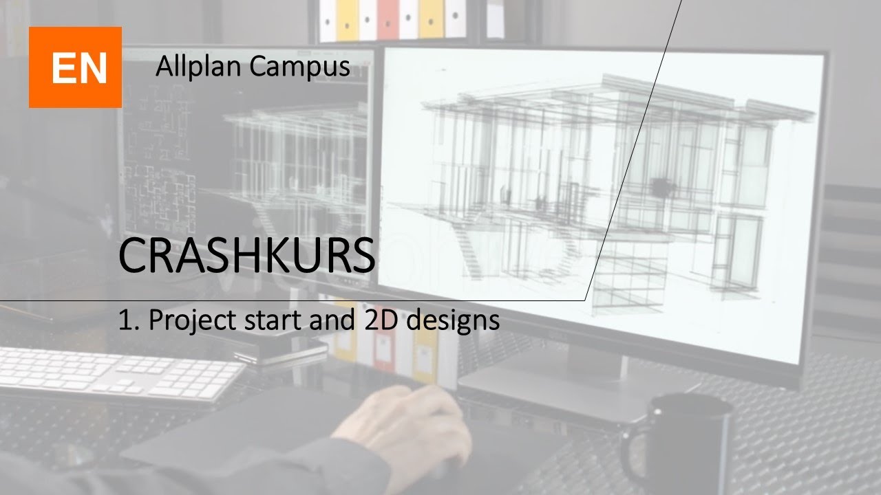 Allplan tutorial for beginners: Project start and 2D designs