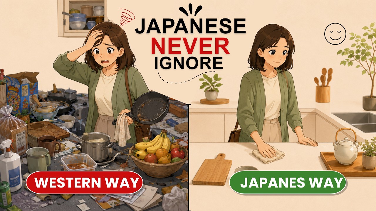 Why Japanese Kitchens Never Feel Cluttered | 6 Simple Habits.