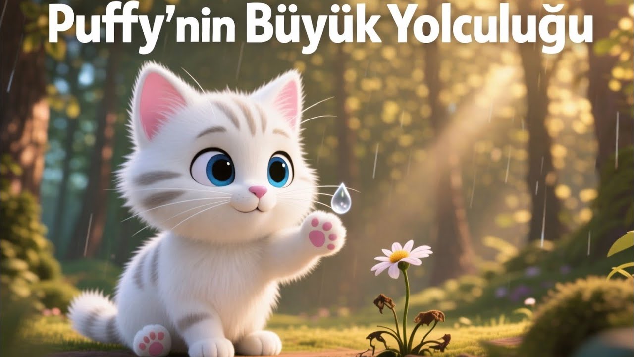 Puffy’nin Büyük Yolculuğu | Minik Kedinin Sihirli Macerası 🐾✨