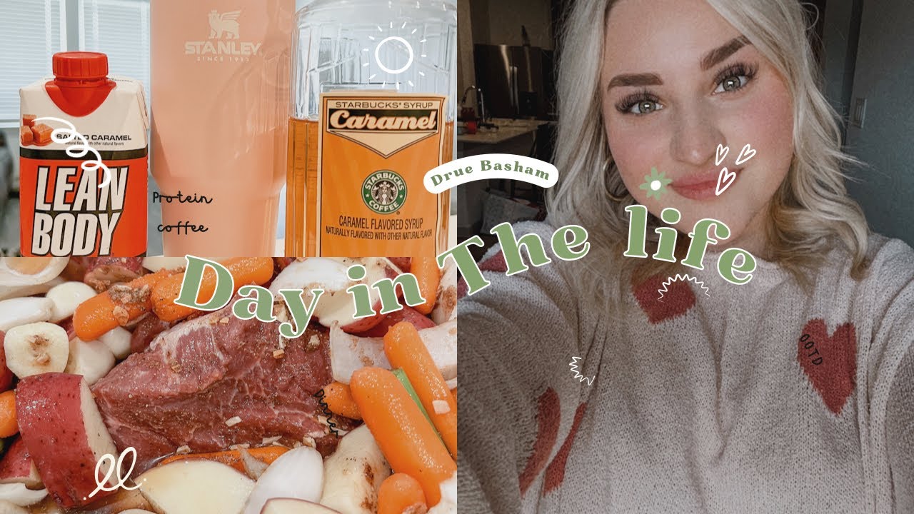 Vlog:DAY IN THE LIFE - Stay at home wifey + Content creator 🫶🏻 Meetings, cook with me & more!