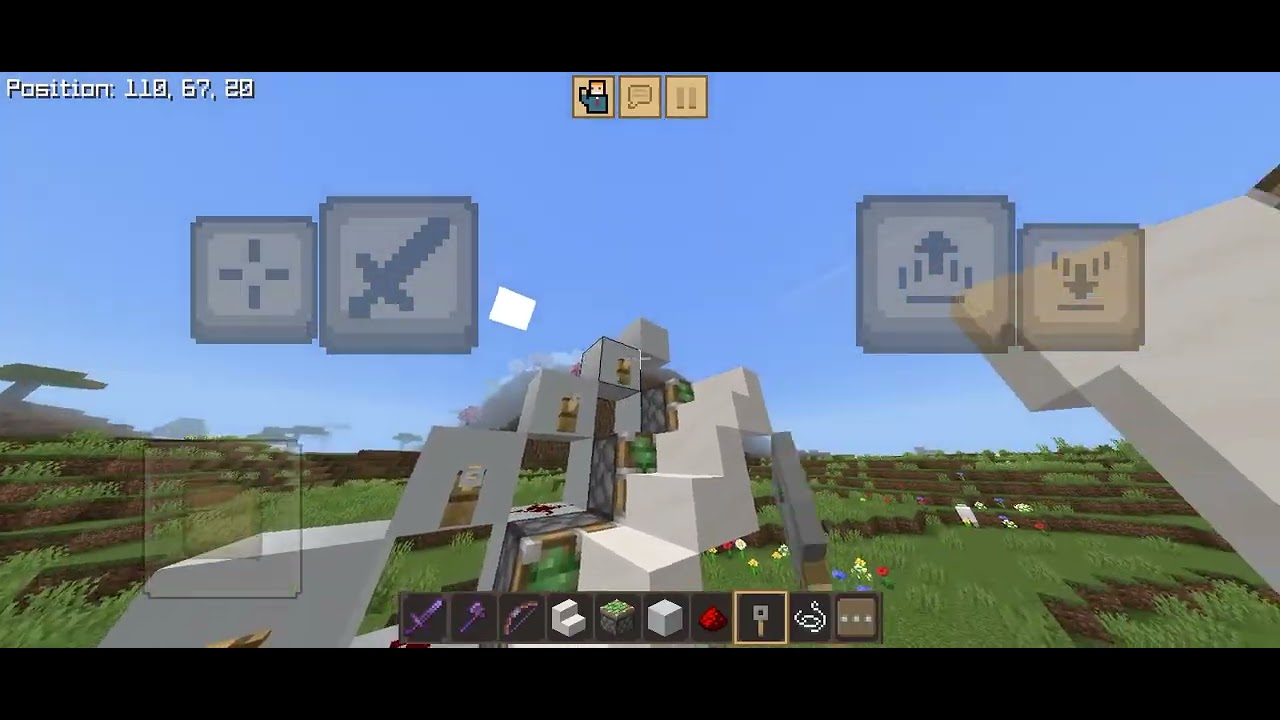 Minecraft | I make automatic stairs in this video #bubbly #dubbly