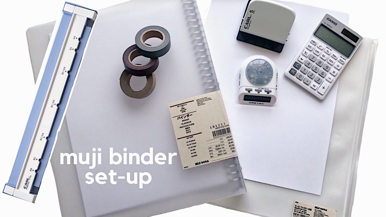 MUJI BINDER SET-UP // A4 binder // back to school