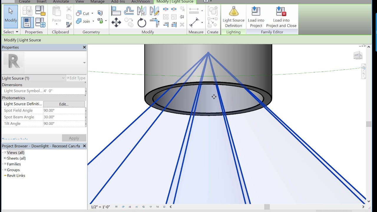 Improving lighting in Revit