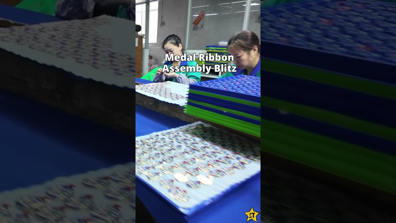 🎥 Medal Ribbon Assembly Raid    #MedalAssembly #CustomMedals
