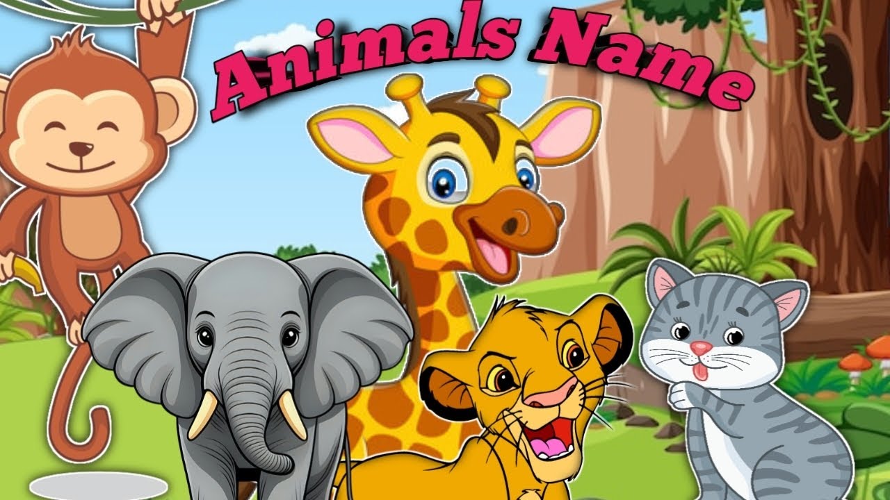 AnimalsName ll CartoonAnimals ll 3DAnimalVideo ll जानवरों के नाम  ll HindPoem ll Nursery Rhymes