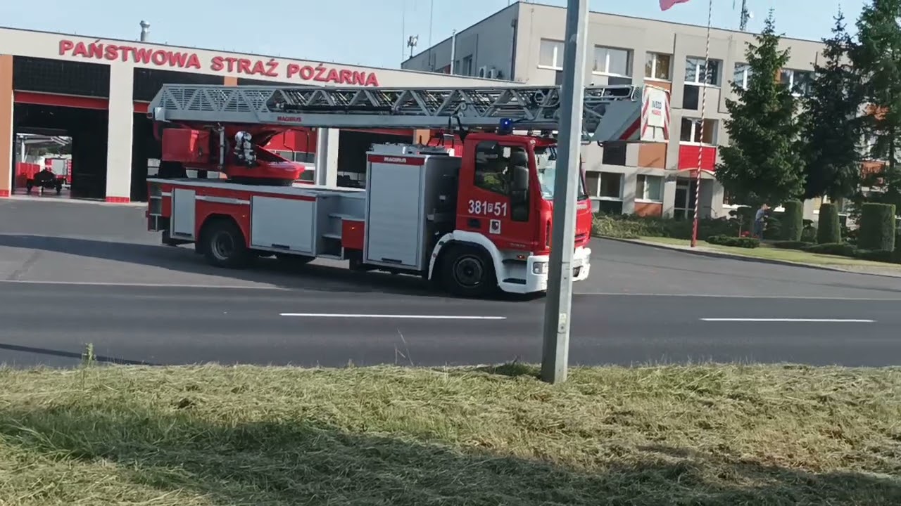 Wyjazd Alarmowy plutonu GBA GCBA GCBAPr SD-37 z JRG Leszno