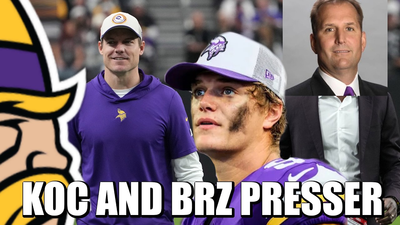 Vikings Head Coach Kevin O'Connell and Interim GM Rob Brzezinski Secret Combine Press Conferences