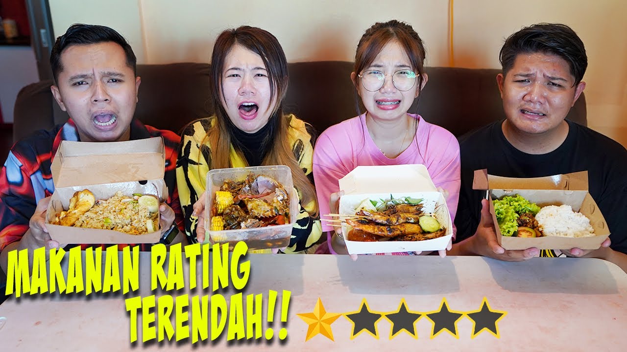 BELI MAKAN MAKANAN ONLINE DENGAN RATING TERENDAH!! ADA YANG ASIN DAN BASI!!