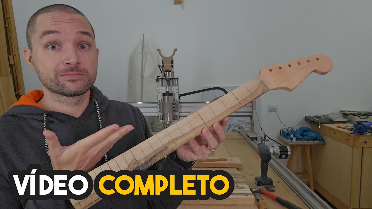 Braço de Guitarra na CNC Router - Vídeo Completo