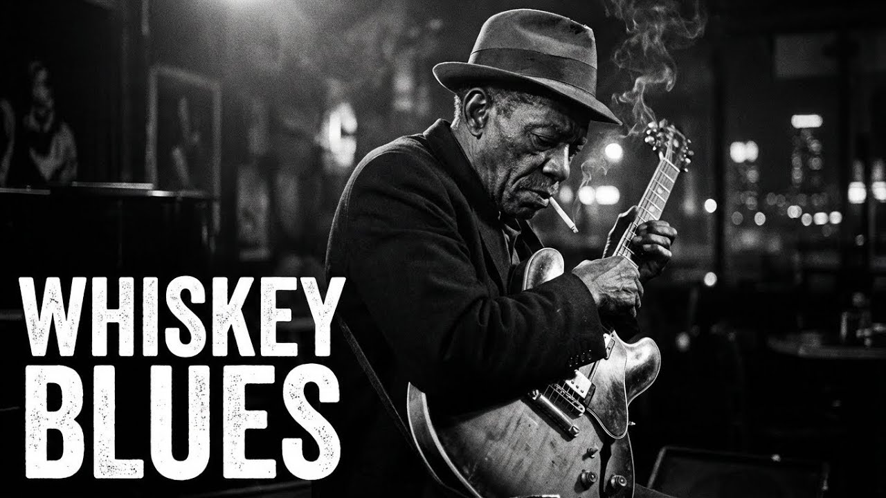 Chicago Midnight Whiskey Blues | Slow Guitar for Late Night Focus & Lonely Hours
