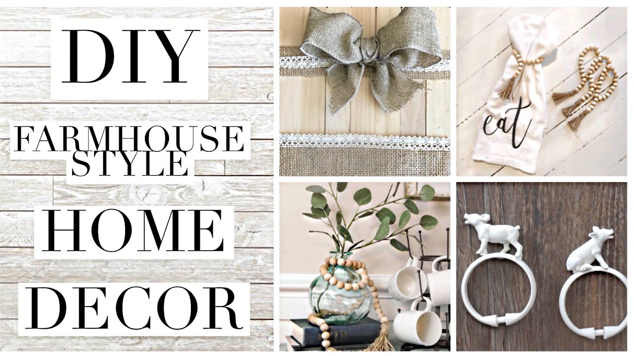 DIY FARMHOUSE STYLE home decor ON A BUDGET | taylor bee