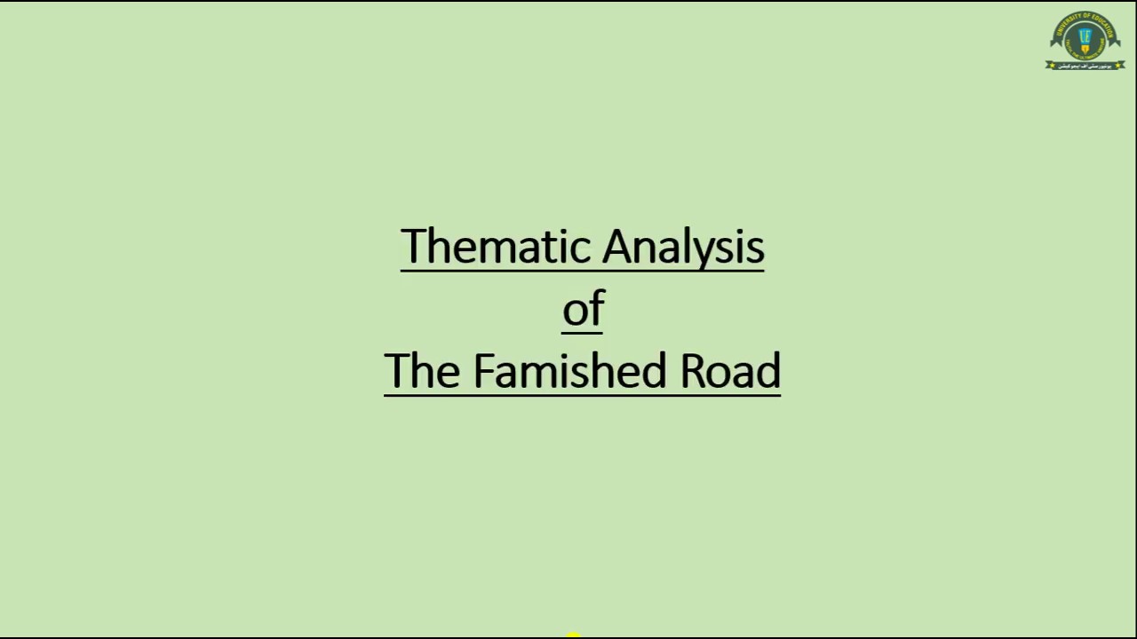 African Literature: Lecture 18