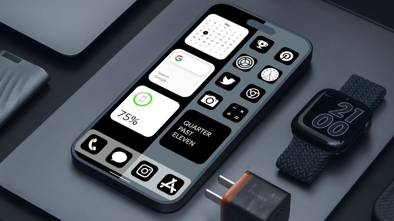 iOS Inspired Dark Mode Homescreen on Android (2025) &ndash; No Root Required (free)