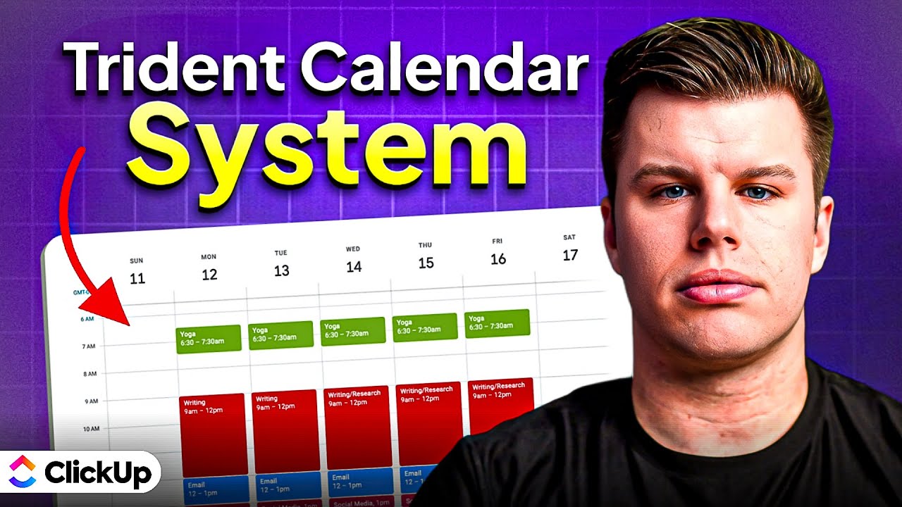 How to Build the Trident Calendar System to Plan Your Time (Using ClickUp + a Free Template!)
