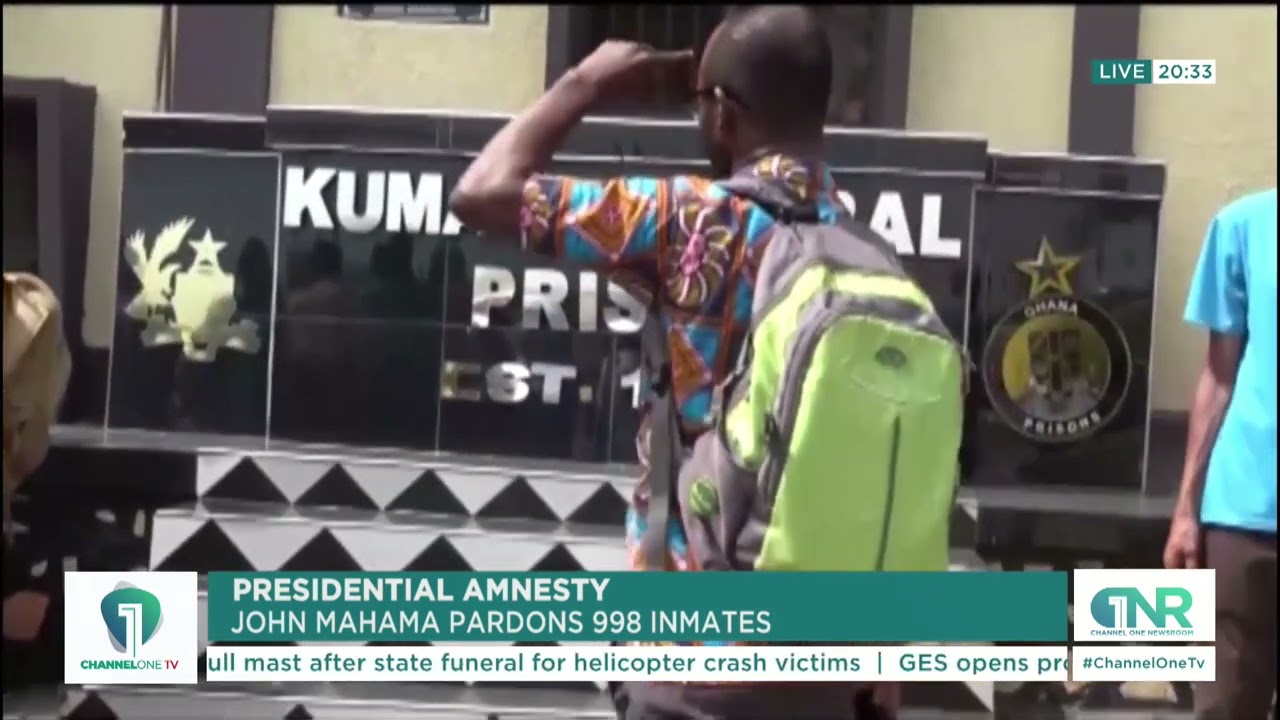 Presidential Amnesty: John Mahama Pardons 998 Inmates