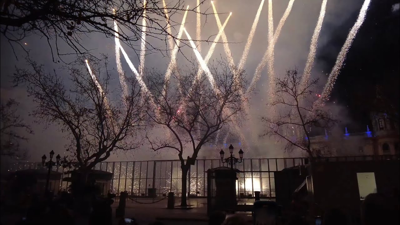 [4K] Nit de l’Albà - night mascletà - 15.03.2024 Valencia Las Fallas