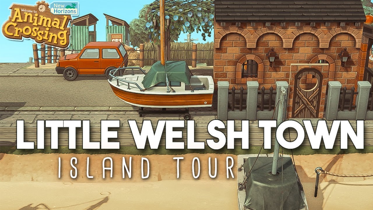 RAINY BRITISH FARMING TOWN ISLAND TOUR | Animal Crossing New Horizons