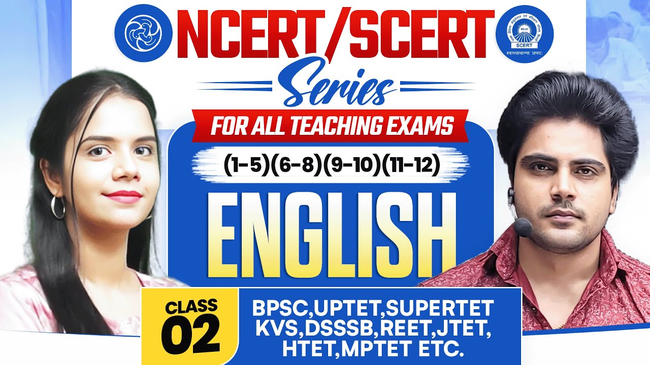 NCERT/SCERT English Class 2 For All Teaching Exam By Sachin Academy Live 1pm
