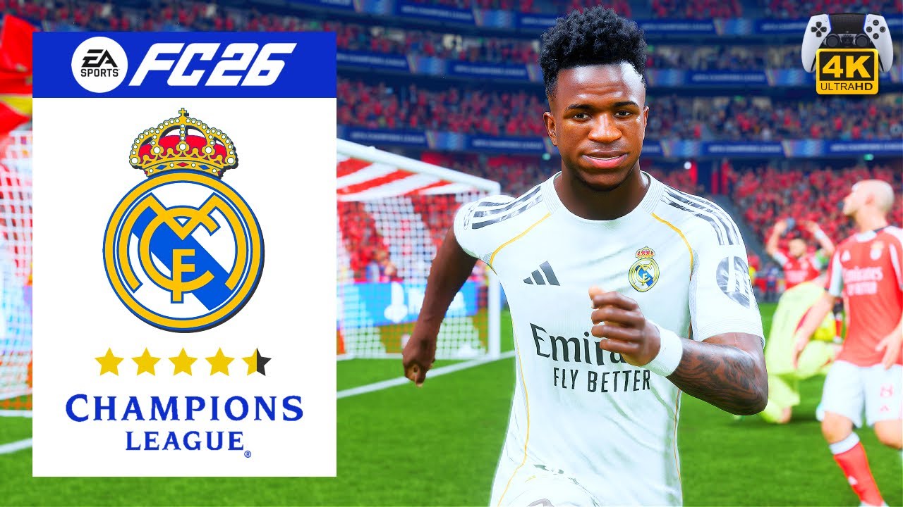 Vinicius ENCIENDE la Champions | FC 26 Real Madrid vs Benfica | PS5 4K