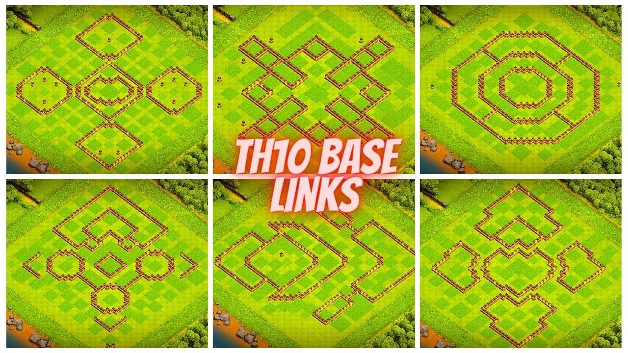 Best TH10 War/Trophy/Farming Base Links | New Town Hall 10 Base Designs - Clash Of Clans