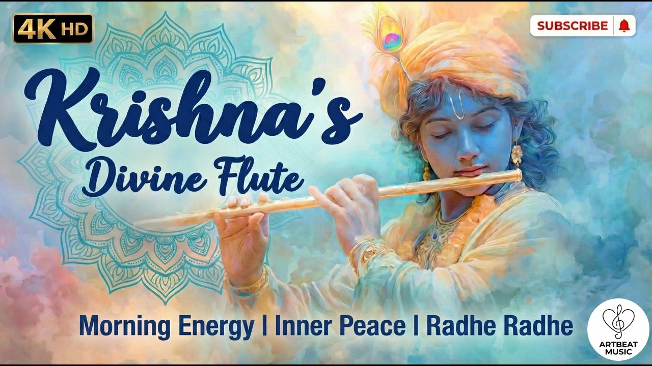 Krishna Divine Flute Meditation 🦚 | Calm Mind & Fresh Energy | Peace & Instant Relaxation | ABM