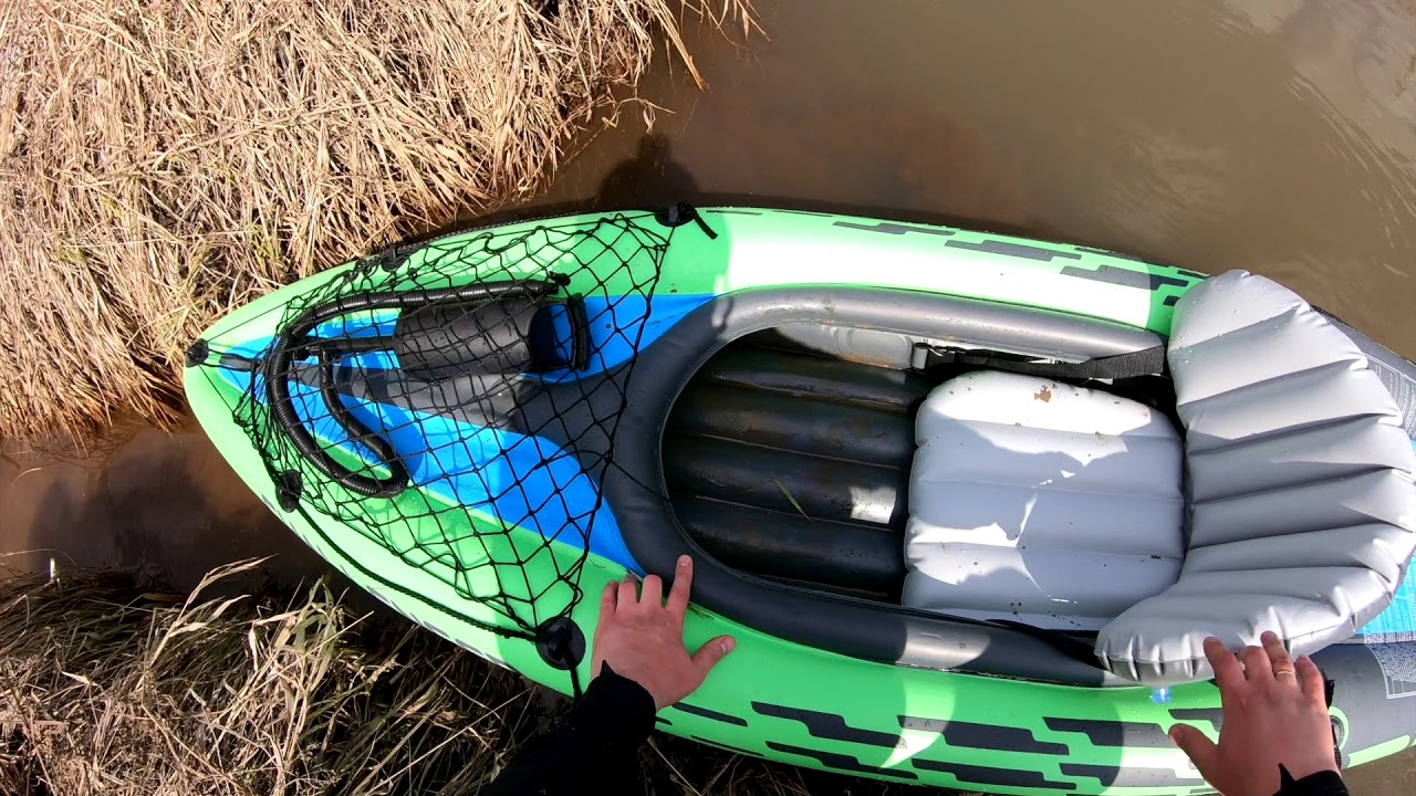 Intex challenger k1 оn a spring river