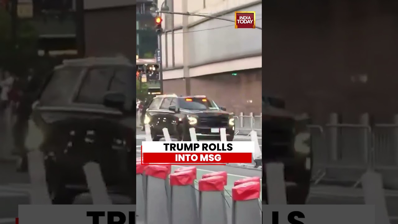 President Donald Trump Arrives At Madison Square Garden For NBA Finals Game 3 #trump #nba #usnews