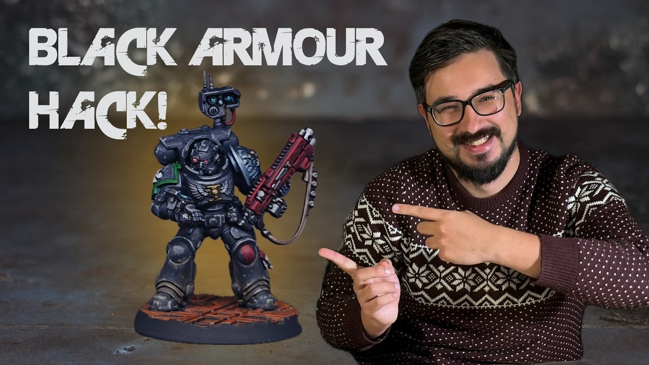 This Simple Trick Makes BLACK ARMOUR Look AMAZING | Painting Warhammer 40k Deathwatch