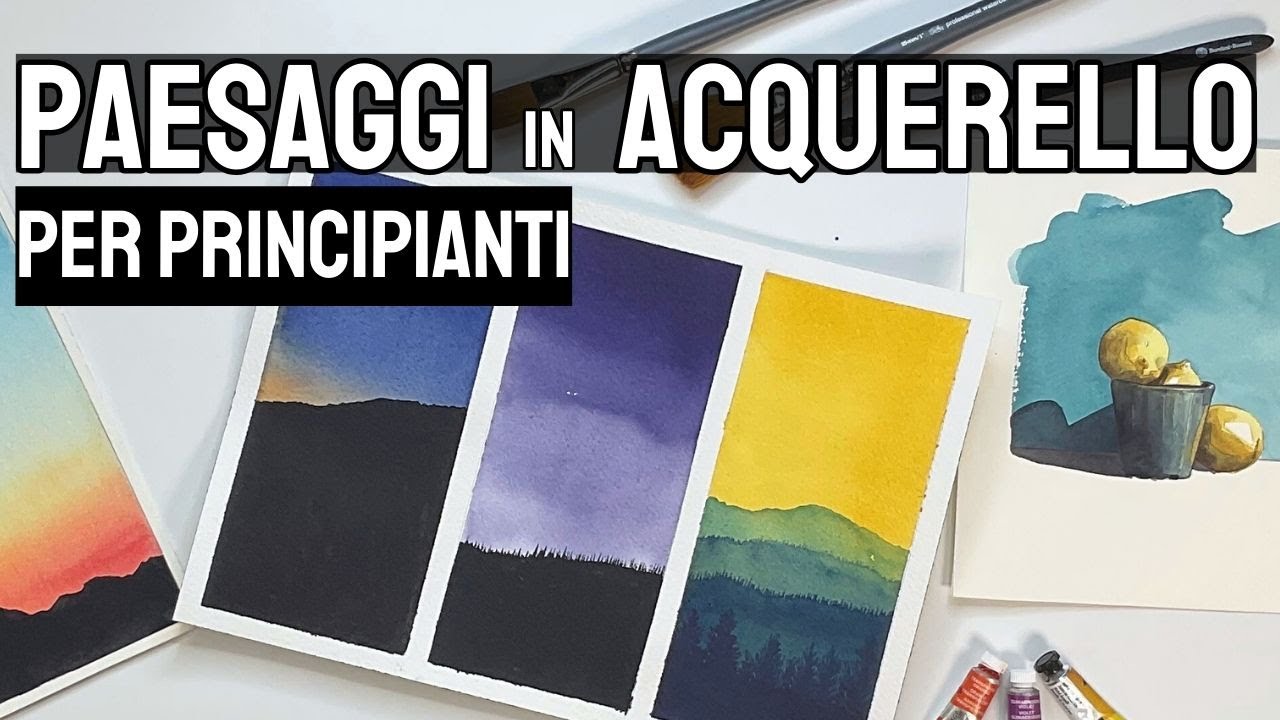 Prova con questi acquerelli se stai iniziando con l'acquerello