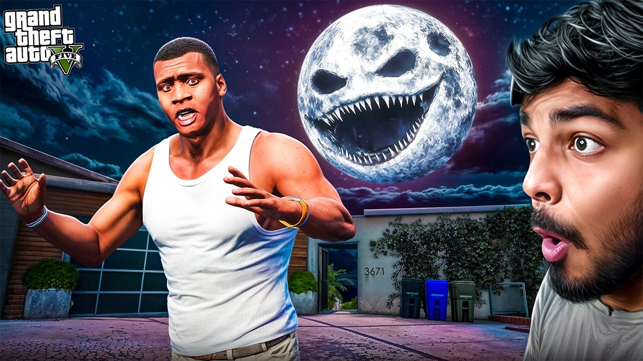 GTA 5 : EVIL STRANGE MOON Attack FRANKLIN 😱| Strange Moon is Back | Gta 5 tamil | Gta tamilan