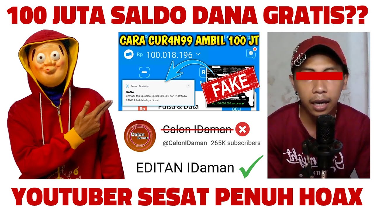 100 JUTA SALDO DANA GRATIS ? YOUTUBER PENIPU Calon Idaman SESAT !!! TalKomputer Eps. 66.0
