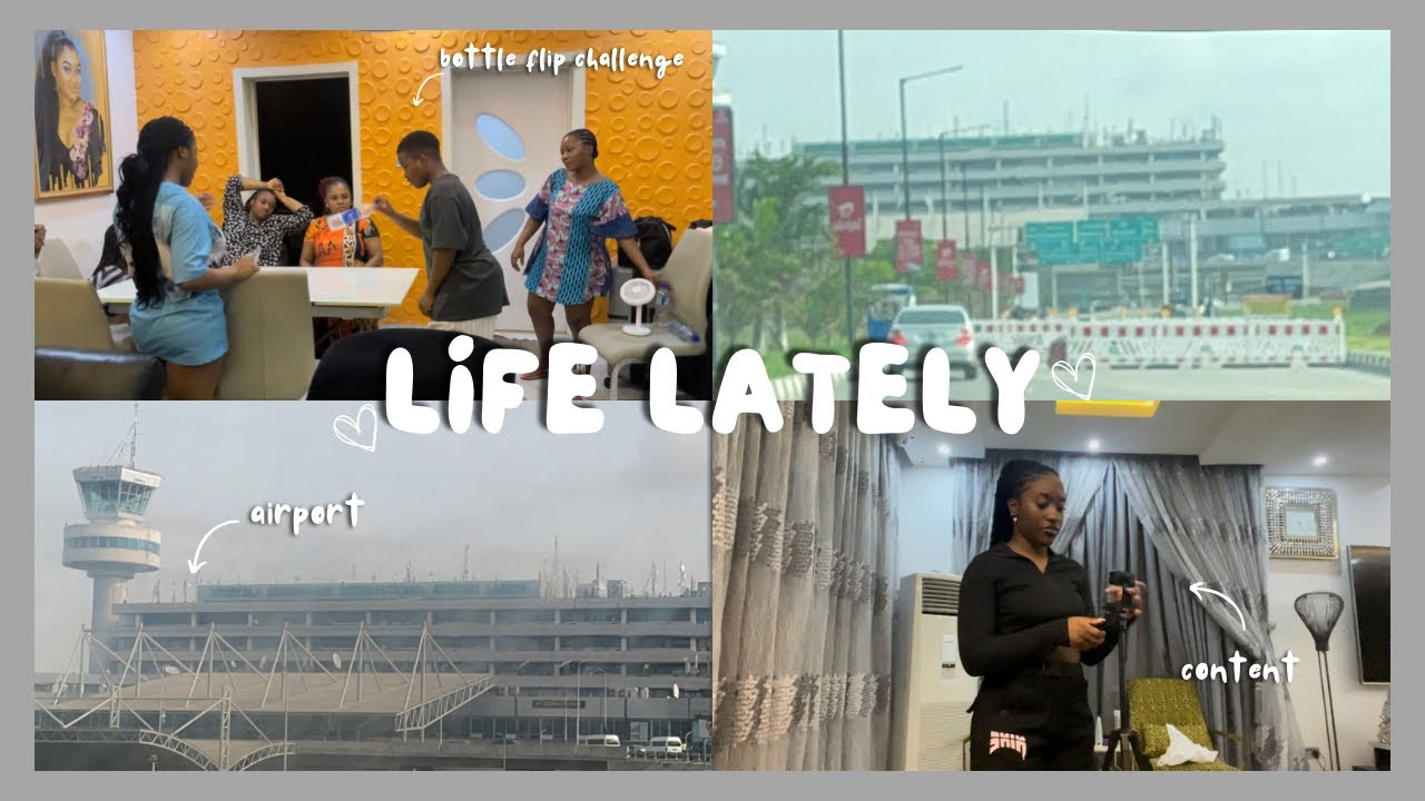 LIFE LATELY: bottle flip challenge, dropping my sister off, content creation and more…