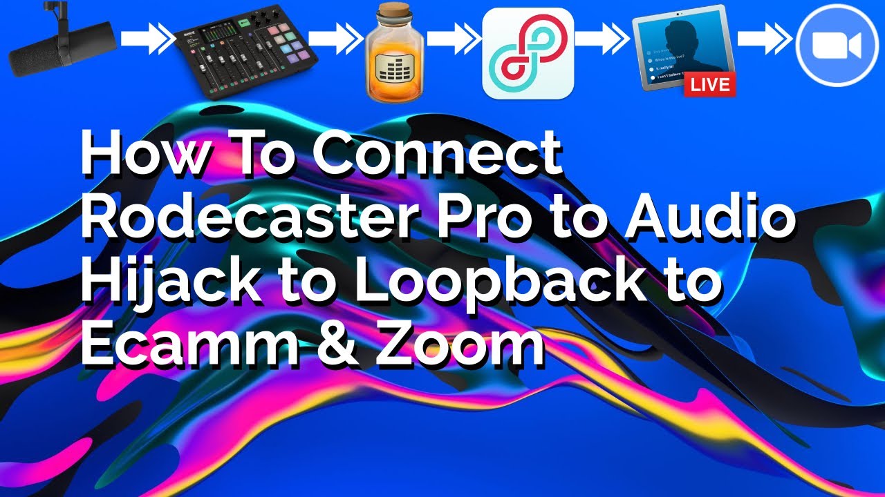 How To Configure Rodecaster Pro Audio Hijack Loopback Ecamm Live and Zoom To Work Together