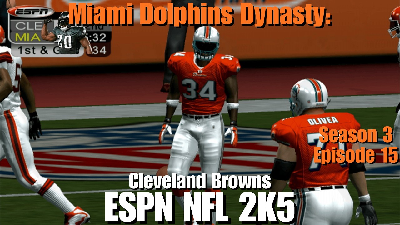 Brian Dawkins and the Cleveland Browns?? S3 E15 ESPN NFL 2K5 Miami Dolphins Franchise