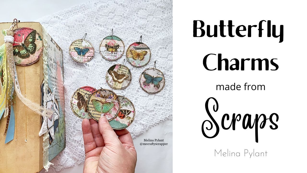 BUTTERFLY CHARMS MADE FROM SCRAPS | SCRAP BUSTERS