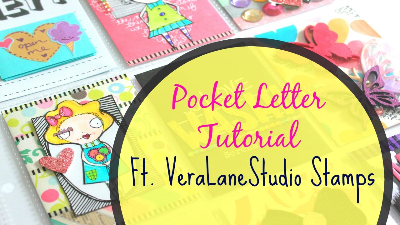 Pocket letter Tutorial --Start to Finish Ft. Vera lane Studio Stamps | Serena Bee